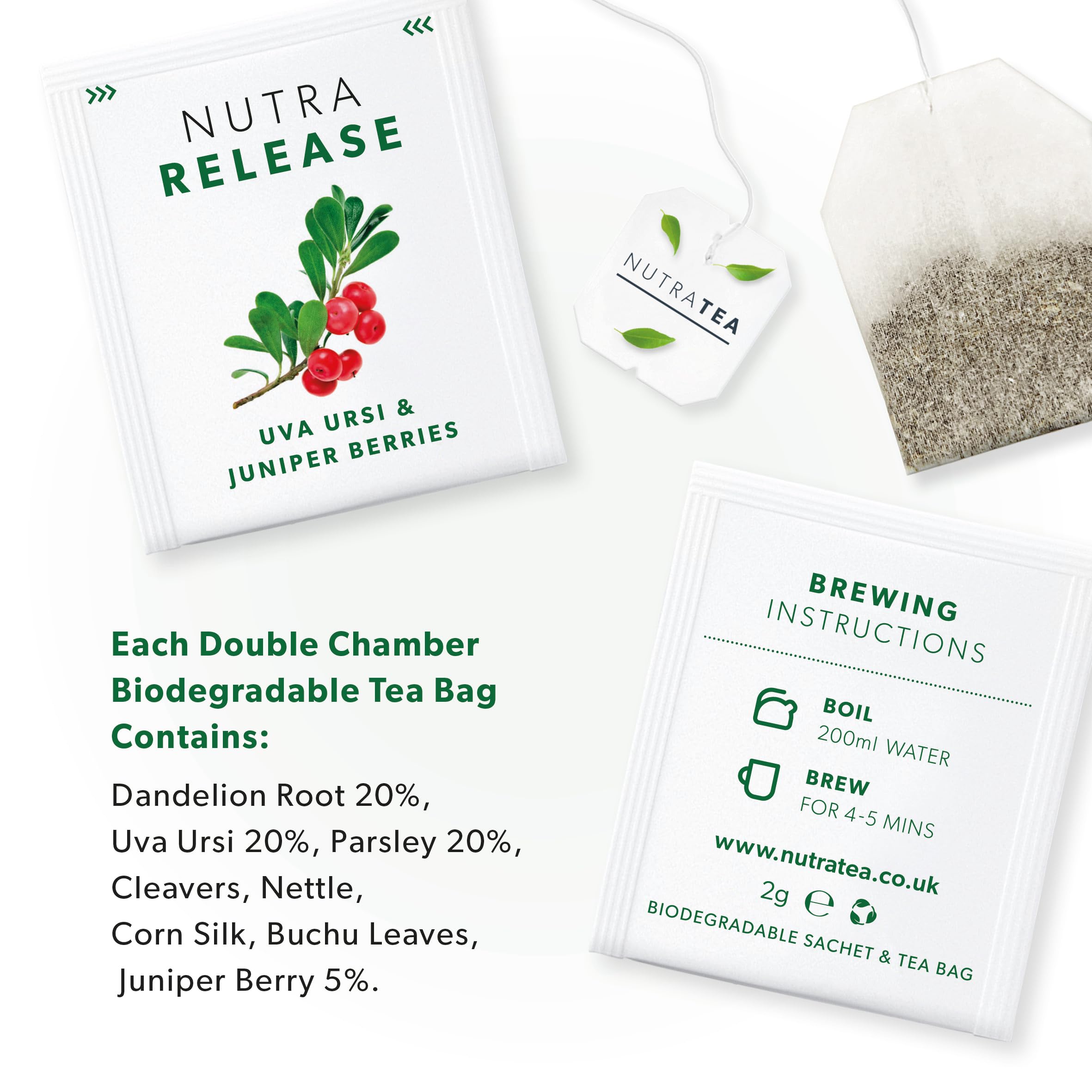 Brewing Nutra Tea Nutrarelease Kidney Tea creates a warm, earthy cup after meals.