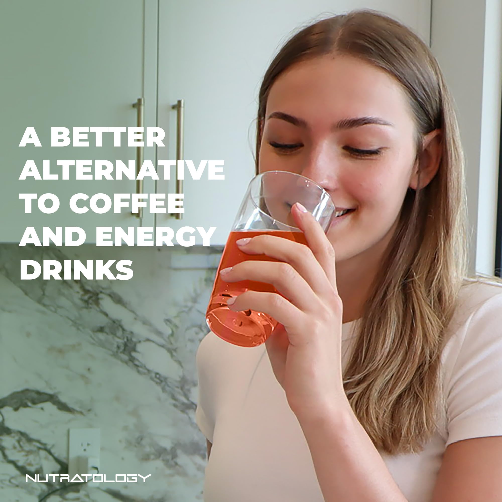 Nutratology Yerba Mate energy bottle on desk reflects daily productivity.