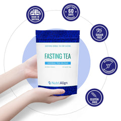 Nutri-Align Fasting Tea closeup of tea bags highlighting herbal blend.