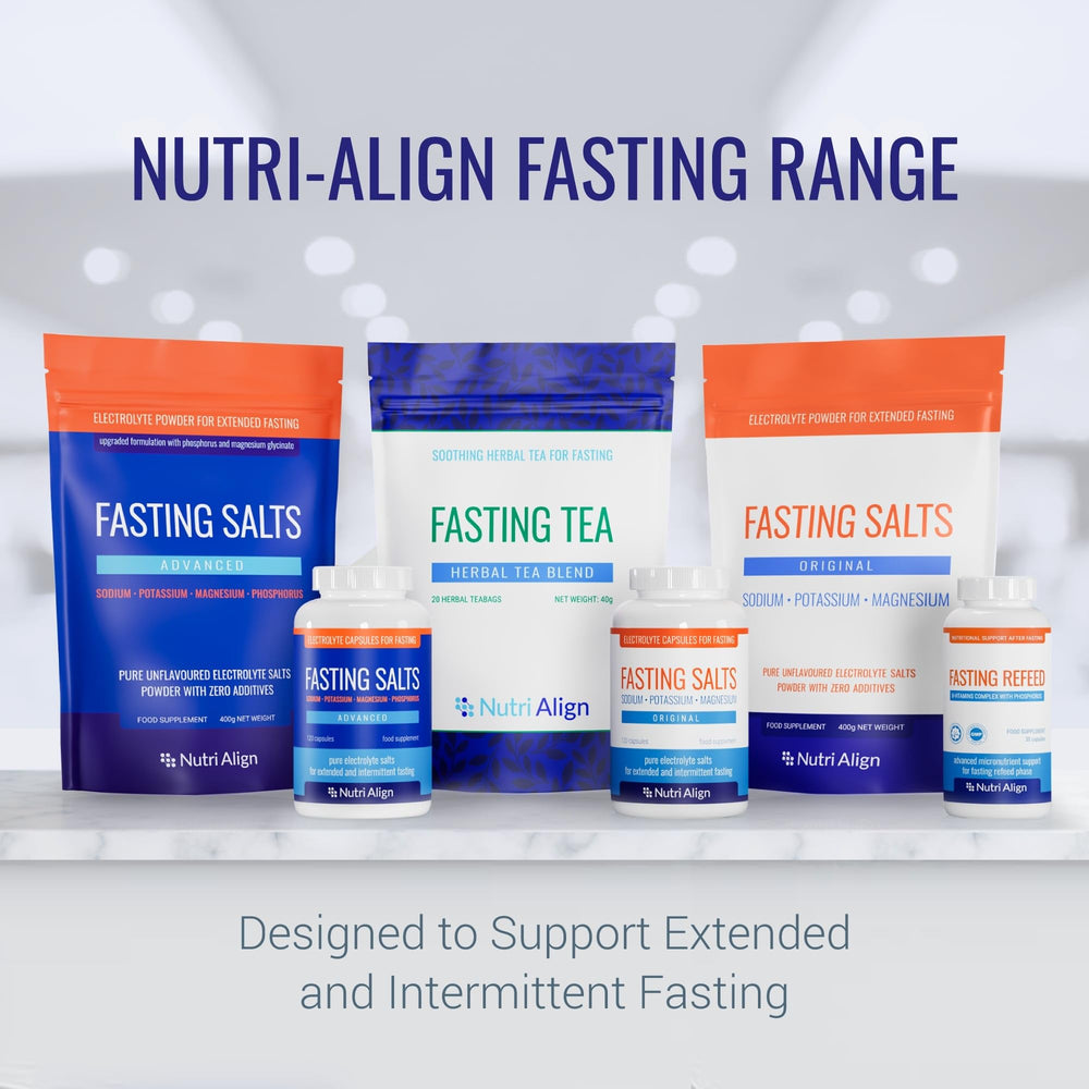 Nutri-Align Fasting Tea served hot or cold for a versatile fasting beverage.