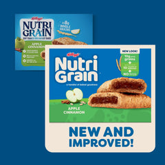 Nutri-Grain filling close-up highlights apple cinnamon flavor.