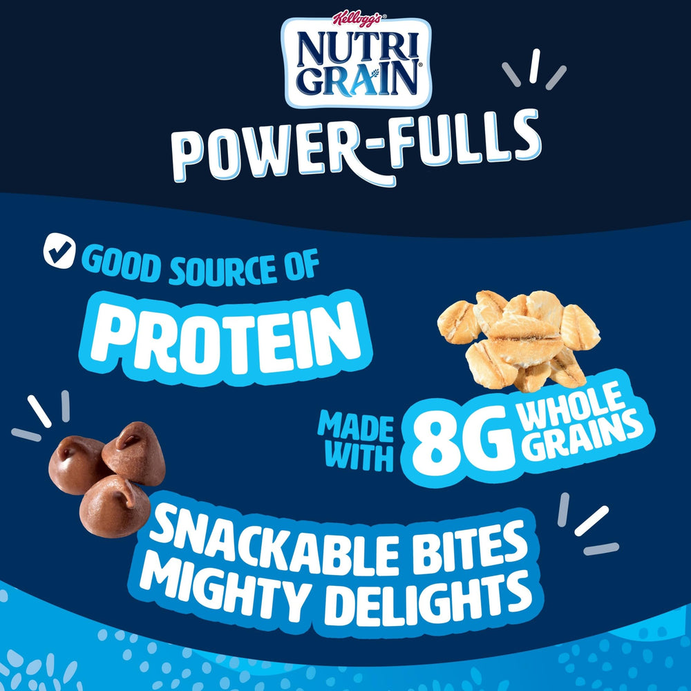 Nutri-Grain Power-Fulls soft-baked texture close-up appears chewy.
