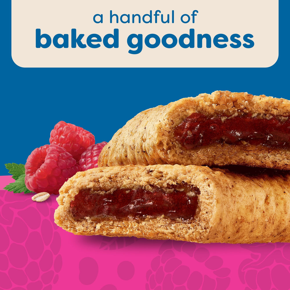 Nutri-Grain raspberry bars close-up highlighting filling texture and flavor.