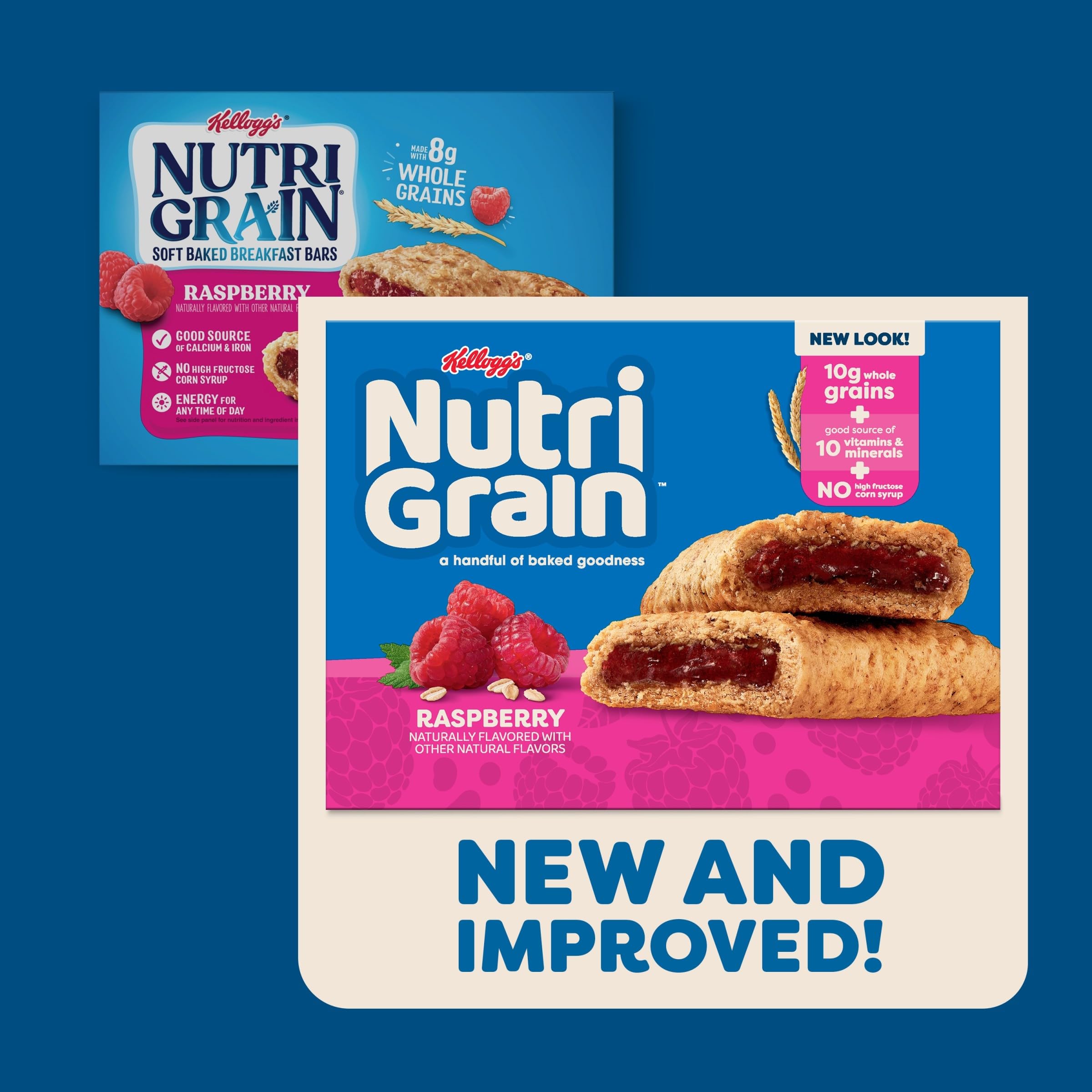 Nutri-Grain Raspberry Bars in lunchbox ready for school snack time.