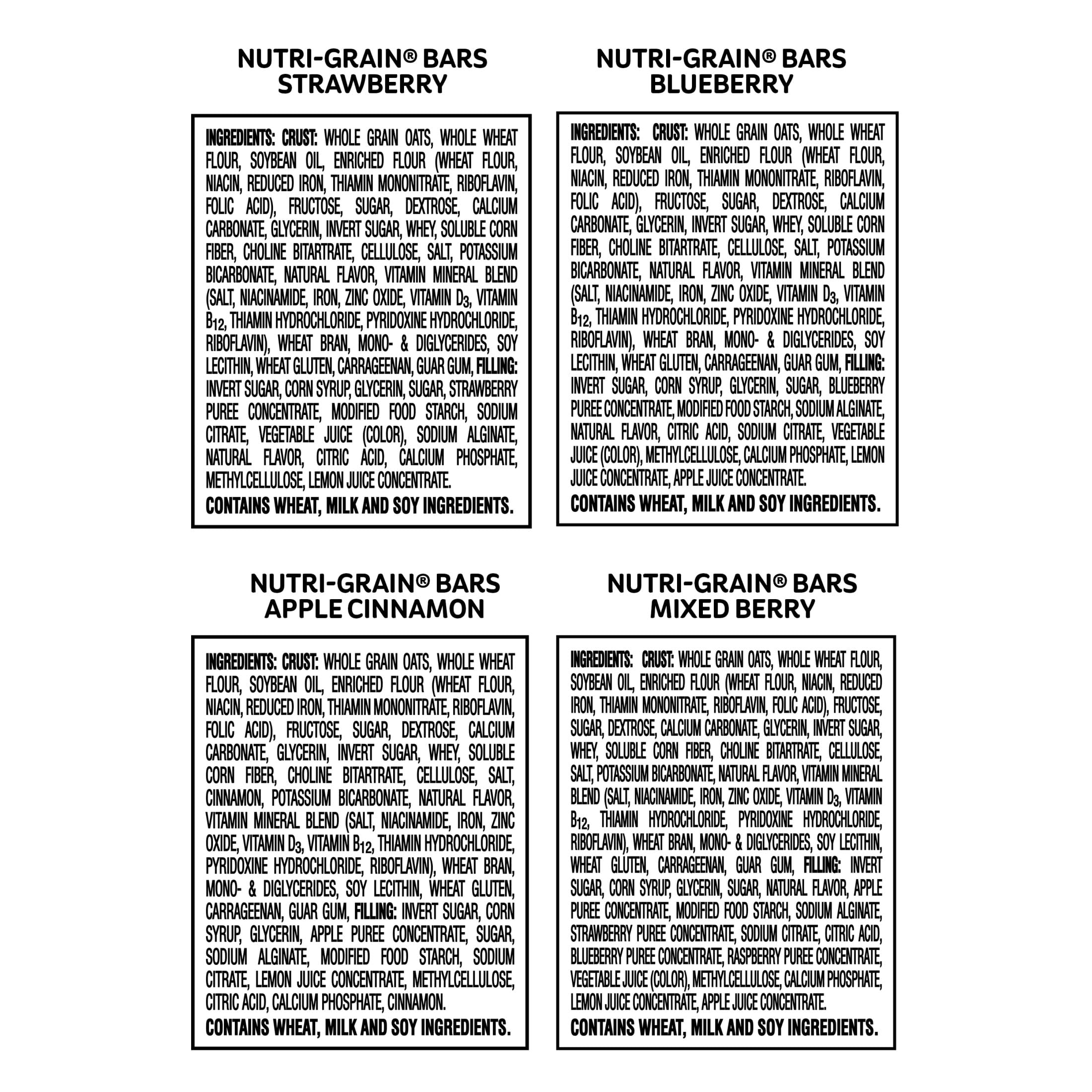 Nutri-Grain Soft Baked Bars blueberry flavor for kids snack