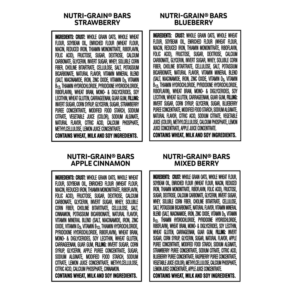 Nutri-Grain Soft Baked Bars blueberry flavor for kids snack