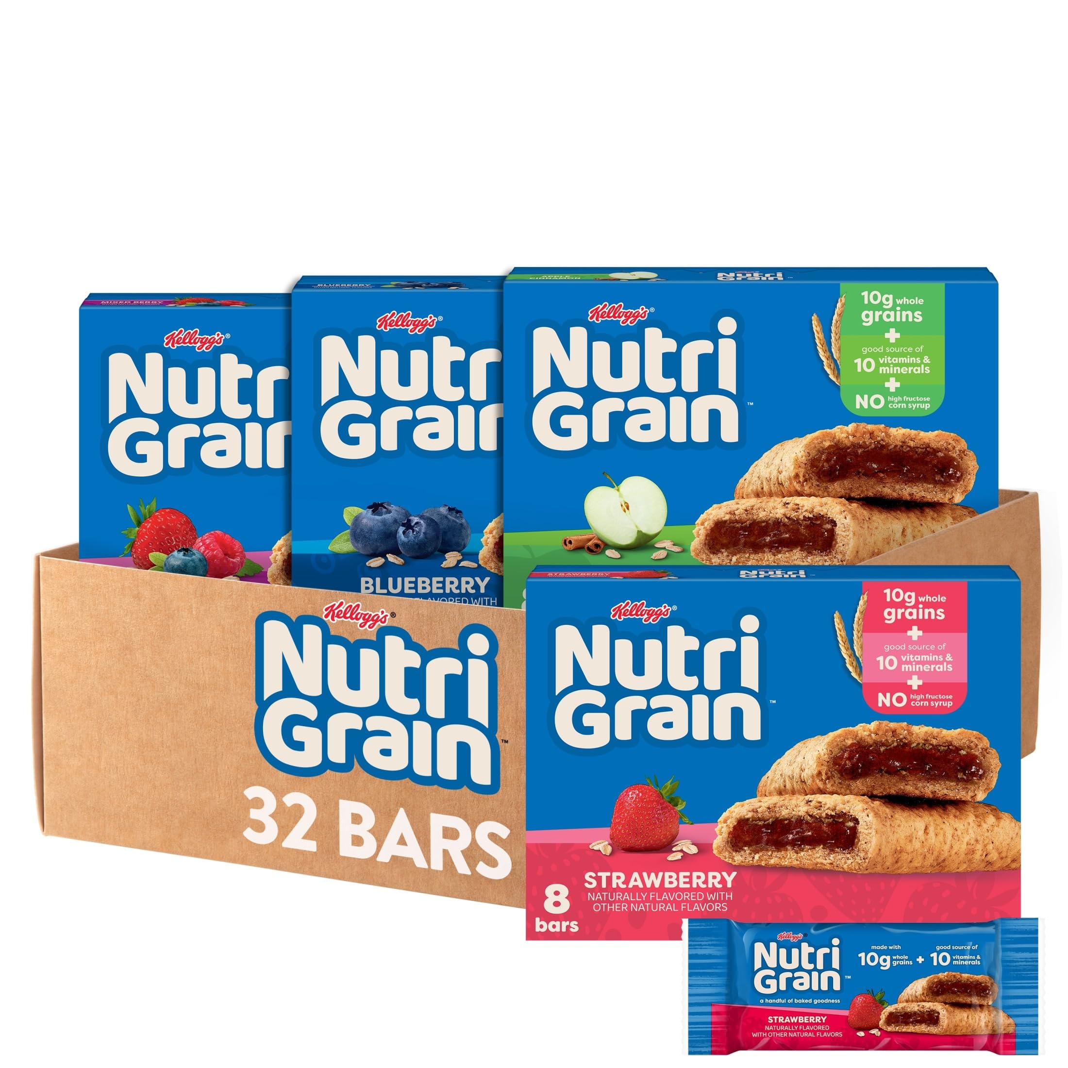 Nutri-Grain Soft Baked Bars variety pack hero for quick morning meals