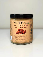 Close-up of Nutrica Organics creamy almond butter texture