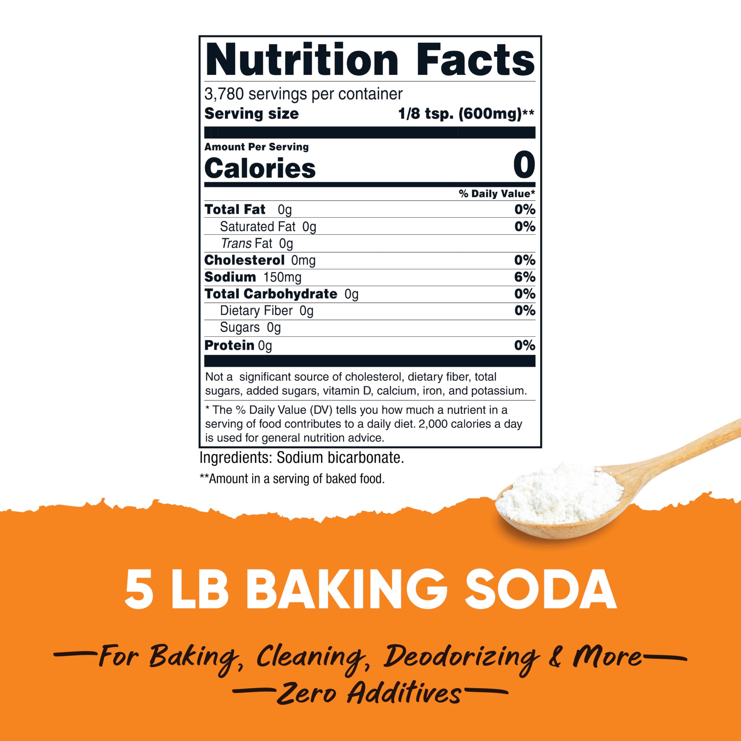 Nutricost Baking Soda for fridge deodorizing to keep spaces odor-free.