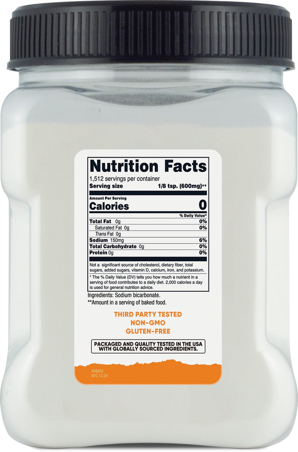 Nutricost baking soda for toothpaste use and personal care routines.
