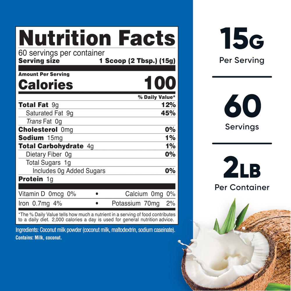 Nutricost Coconut Milk Powder dissolving in warm water to create creamy coconut milk.