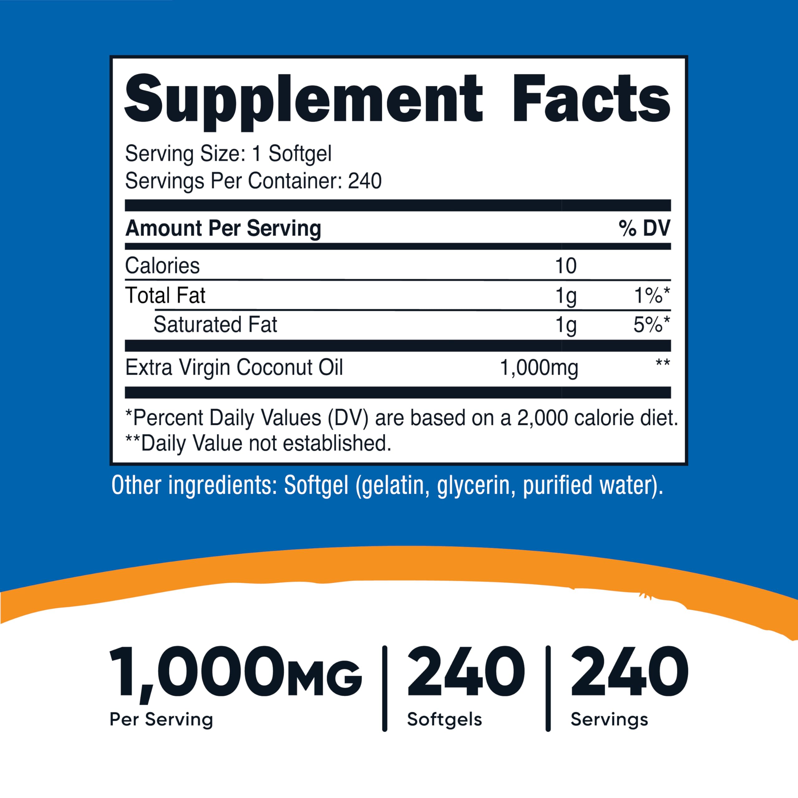 Close-up of Nutricost softgels capsules highlighting quality and cold-pressed oil