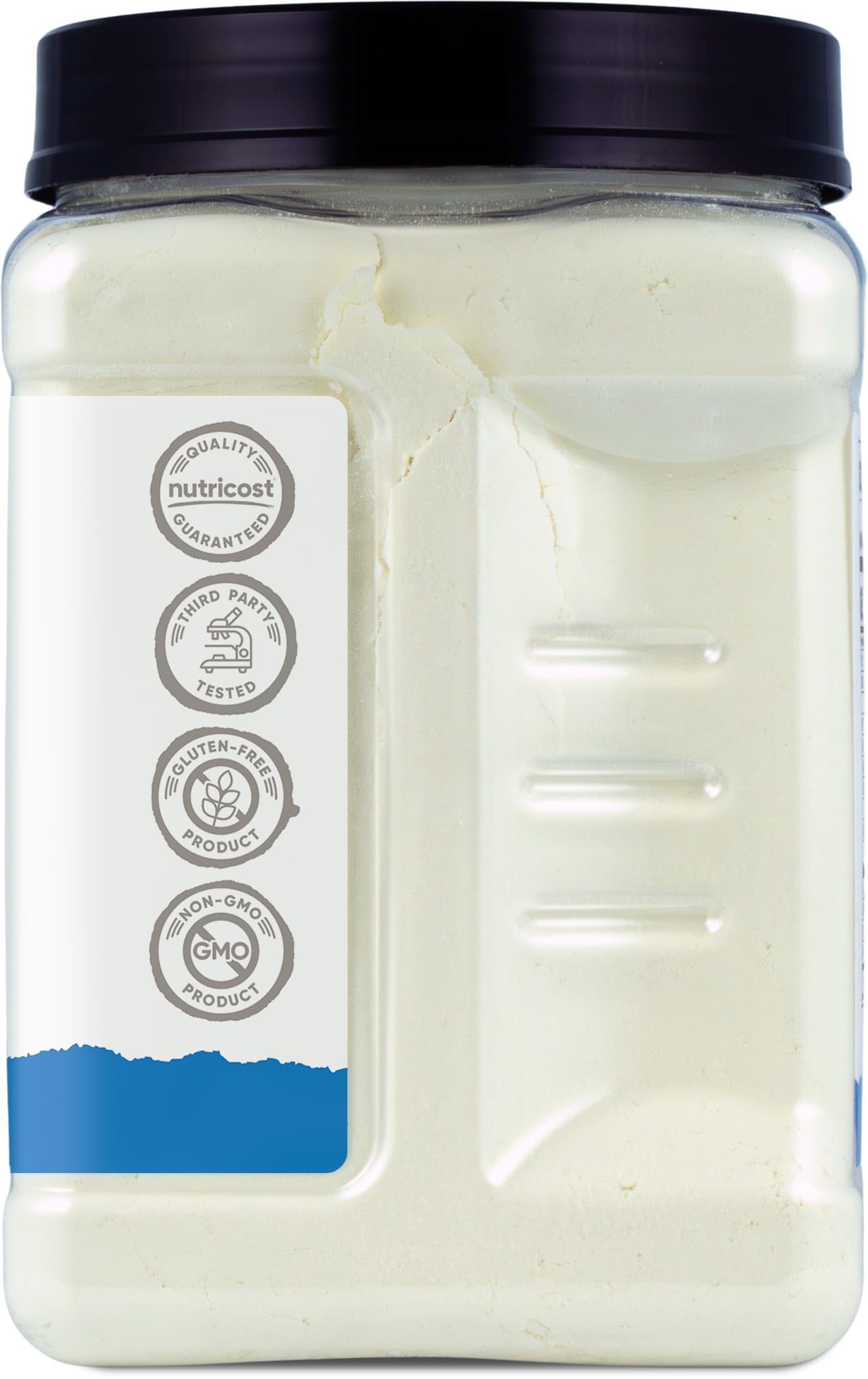 Glass of prepared shake made with Nutricost Goat Milk Powder for a creamy treat.