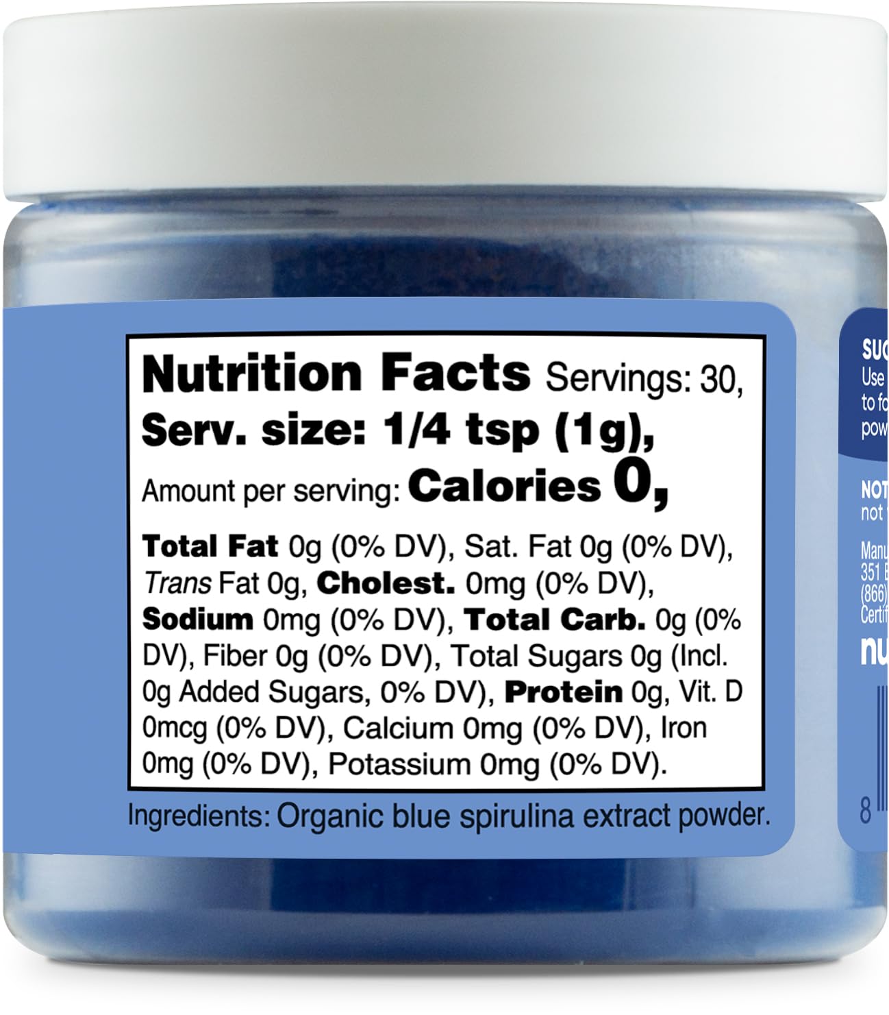 Stirred Nutricolor into batter for vibrant blue baked goods