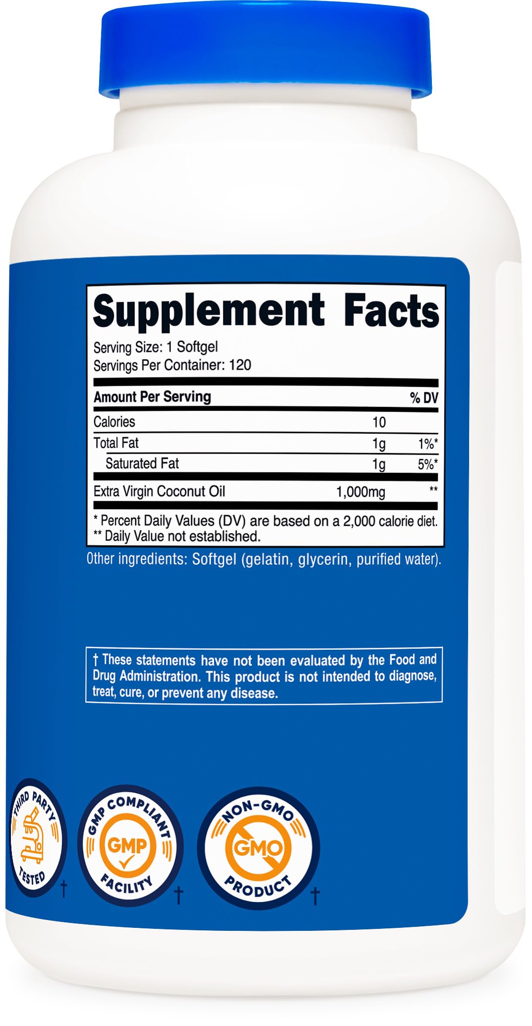 Close-up of Nutricost softgels for a simple, portable daily routine