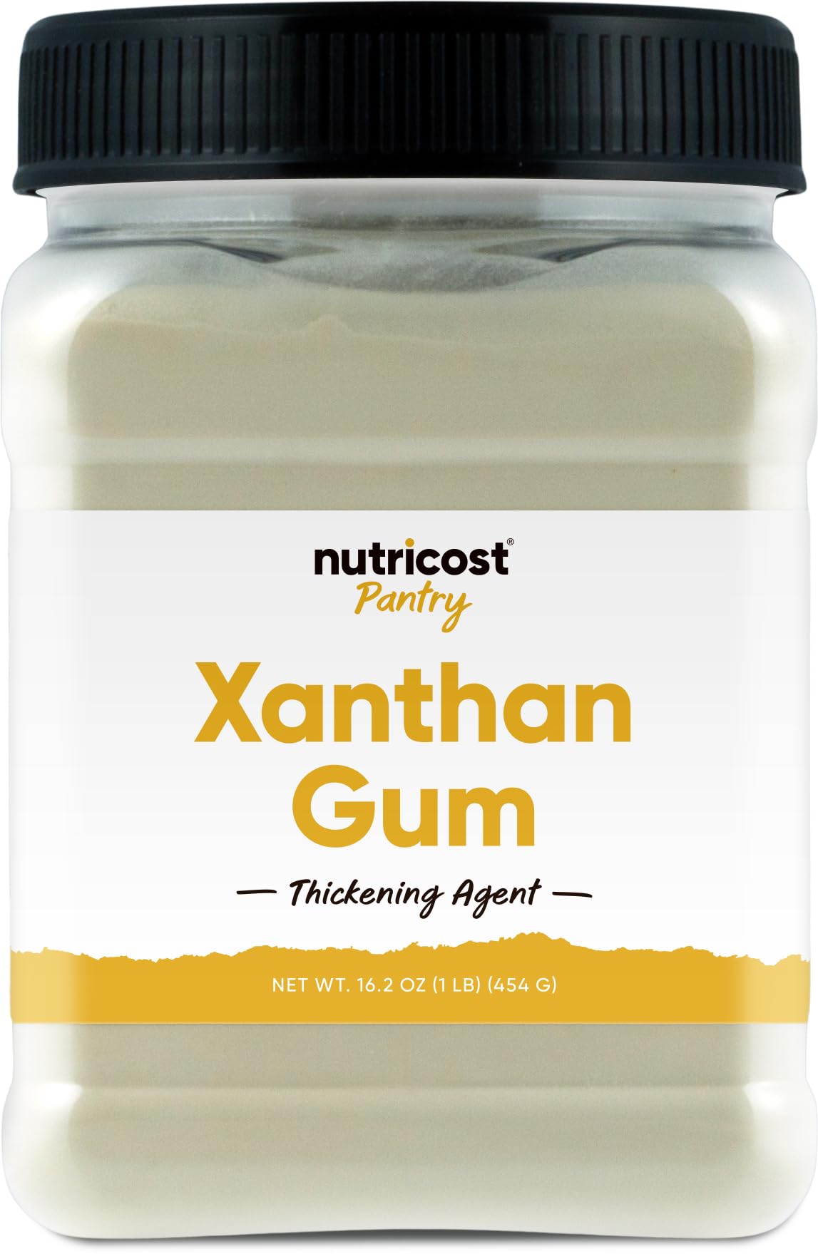 Nutricost Xanthan Gum 1 lb package shown for gluten-free cooking.