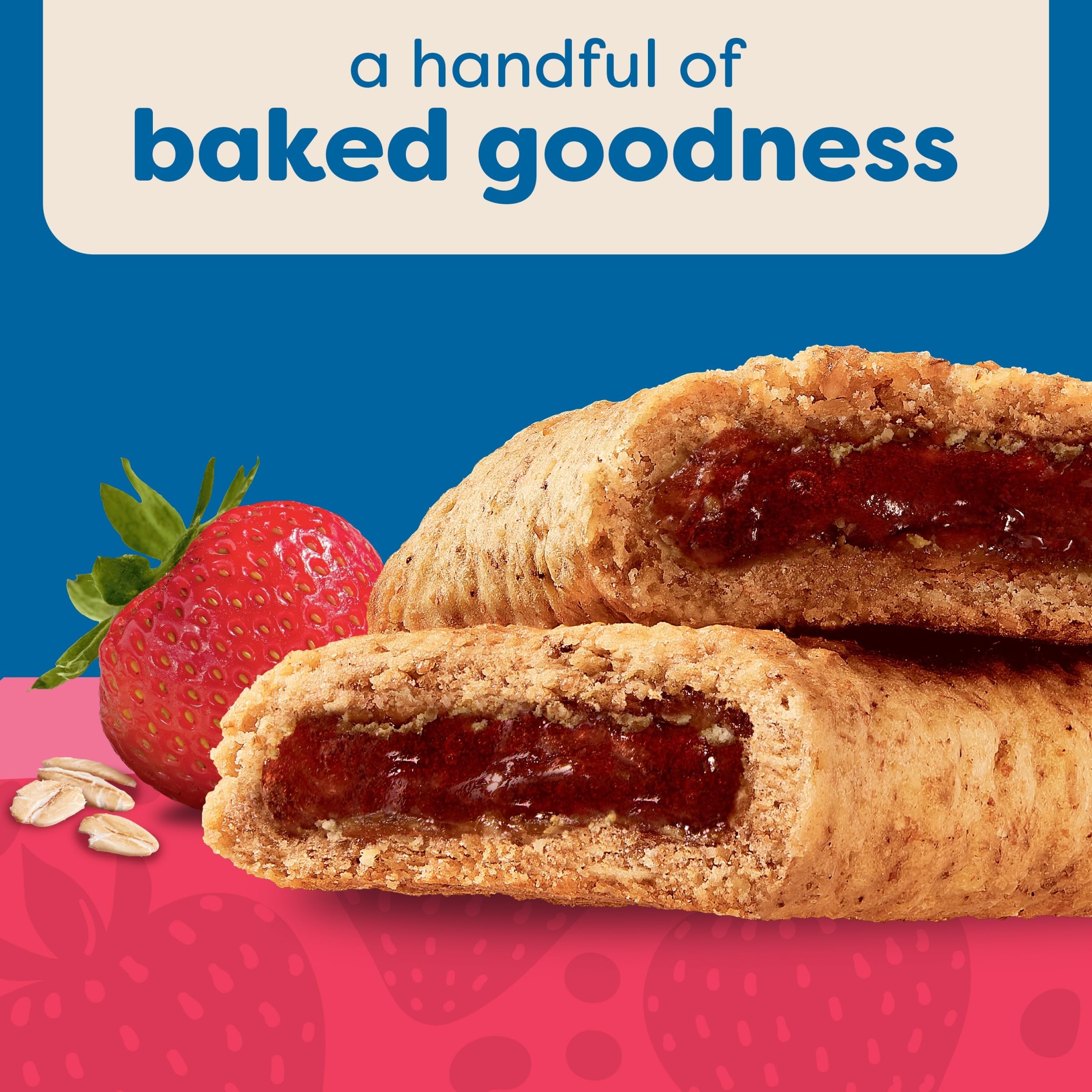 Box of 16 Nutri-Grain bars for family meals and snacks.