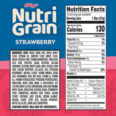 Close-up of crust and strawberry filling in Nutri-Grain bar.