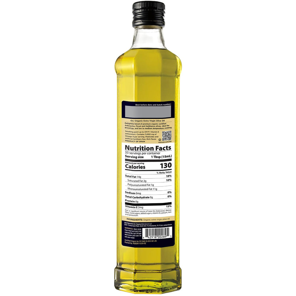 Oli by Nutrioli bottle with retractable pourer for mess-free dressings