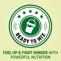 Nutrisystem ProSync shake mixed cup showcases 15g protein and 6g fiber.
