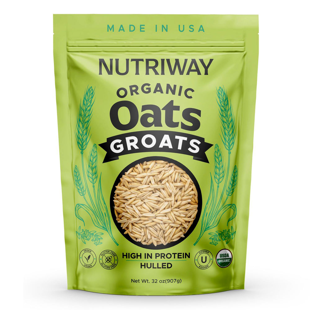 NUTRIWAY Organic Oat Groats in grain bowls with veggies for a balanced meal