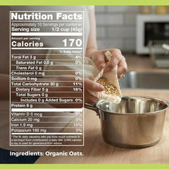 NUTRIWAY Oat Groats poured into a pot ready to simmer into hearty porridge