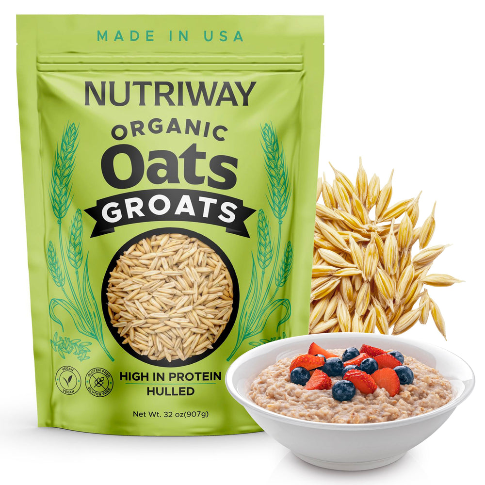 NUTRIWAY Oat Groats used as a savory rice substitute in salads and stews