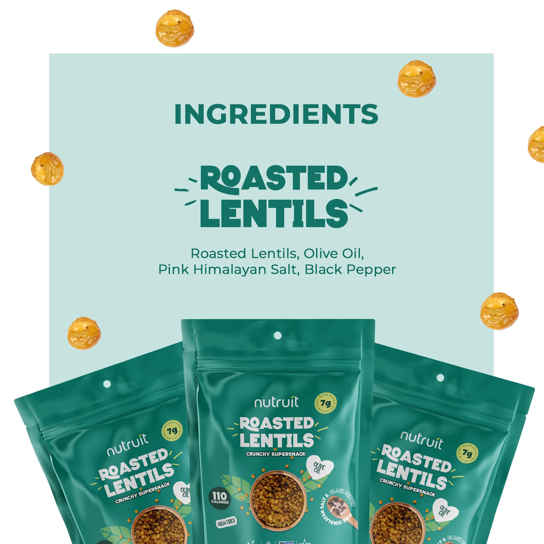 Nutruit high-protein lentil snacks support busy, active lifestyles