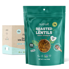 Nutruit lentil snacks with Himalayan Salt & Black Pepper flavor for on-the-go savoriness