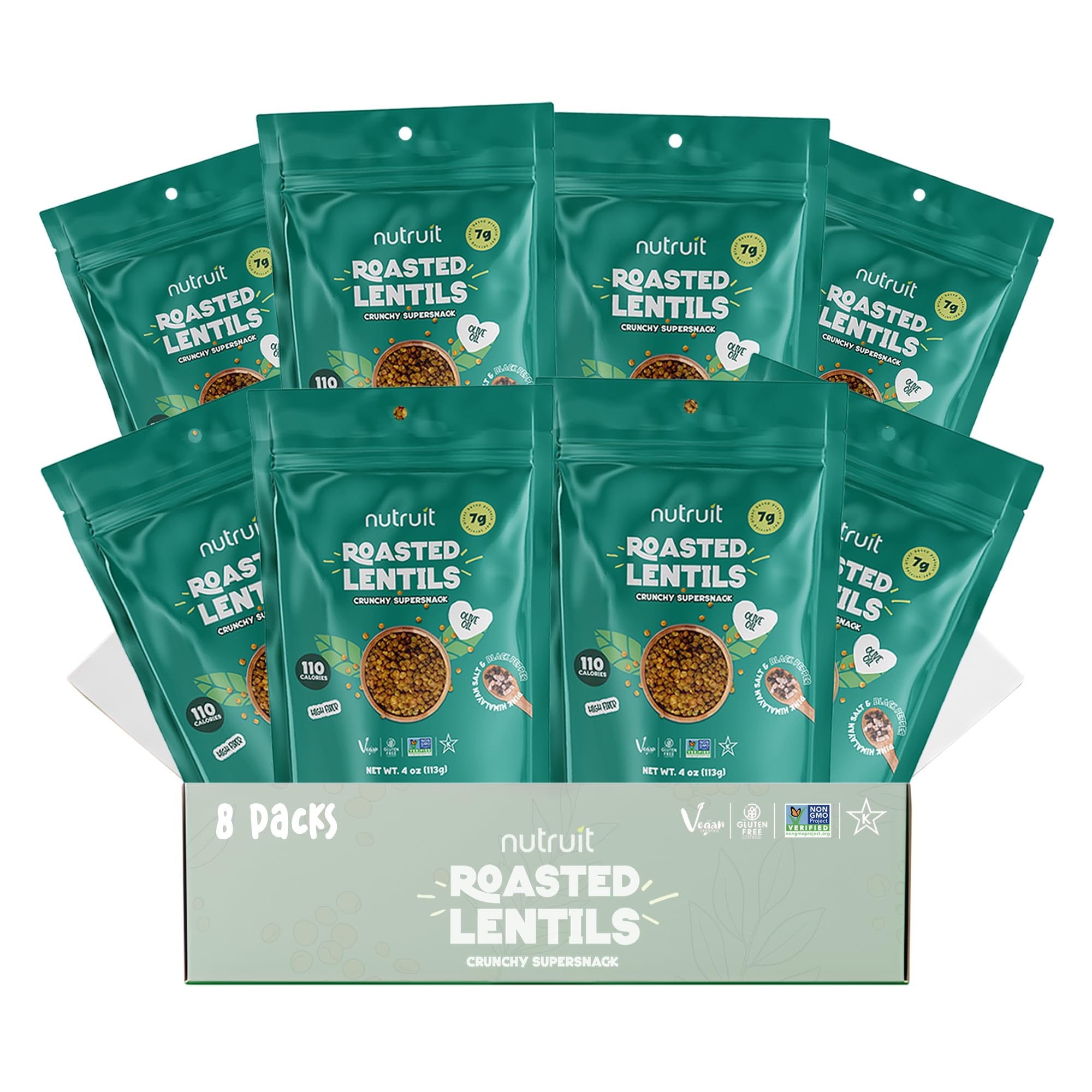 Nutruit lentil snacks Smoked Barbecue flavor delivers bold, smoky taste