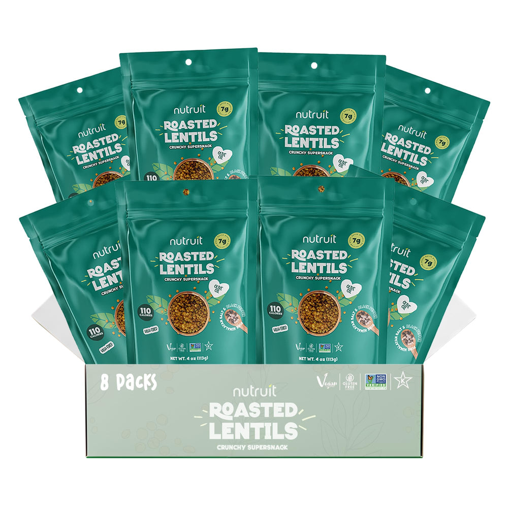 Nutruit lentil snacks Smoked Barbecue flavor delivers bold, smoky taste