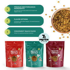 Nutruit lentil snacks Smoked Barbecue flavor delivers bold taste and plant-based protein.