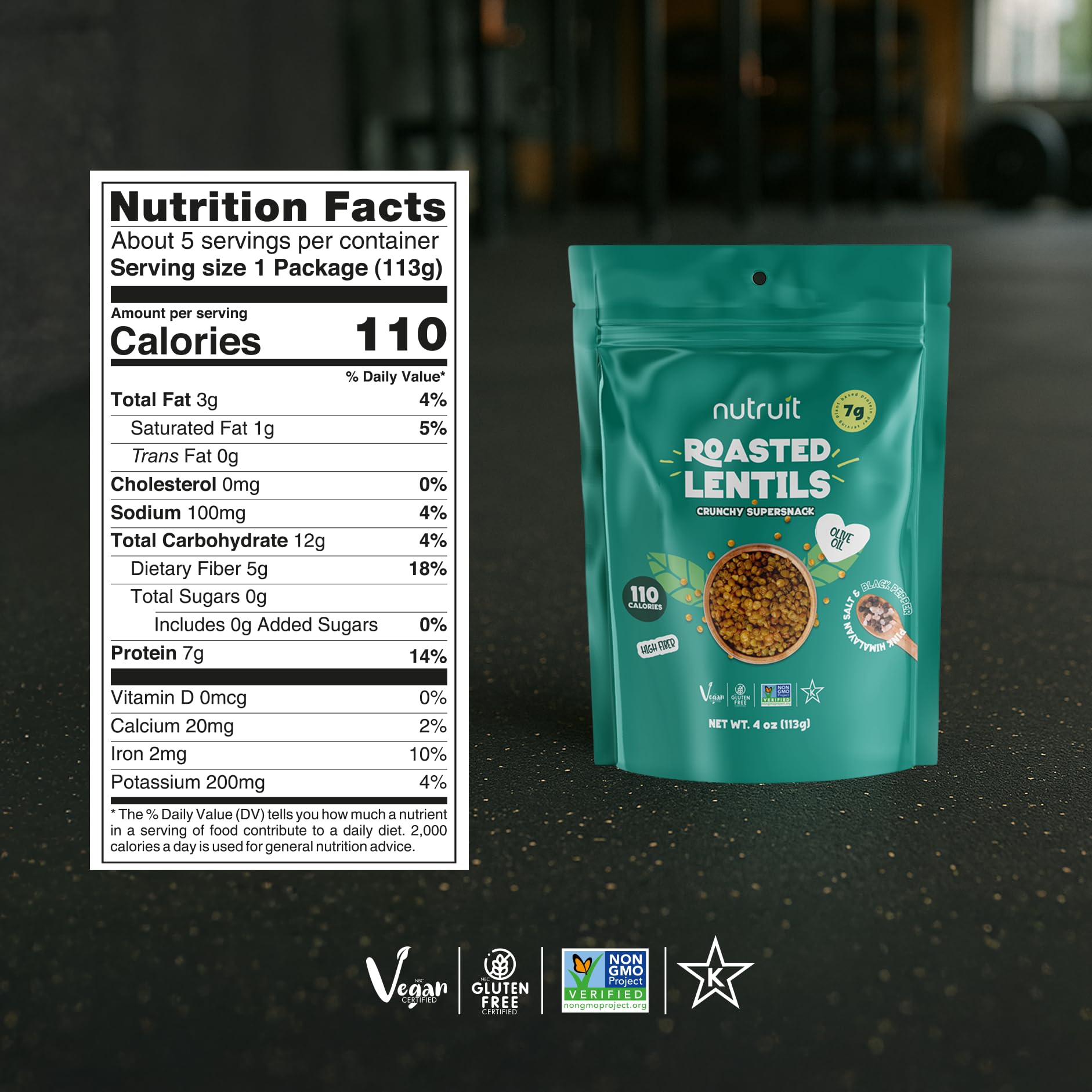 Nutruit lentil snacks Sriracha flavor adds zesty kick for active days