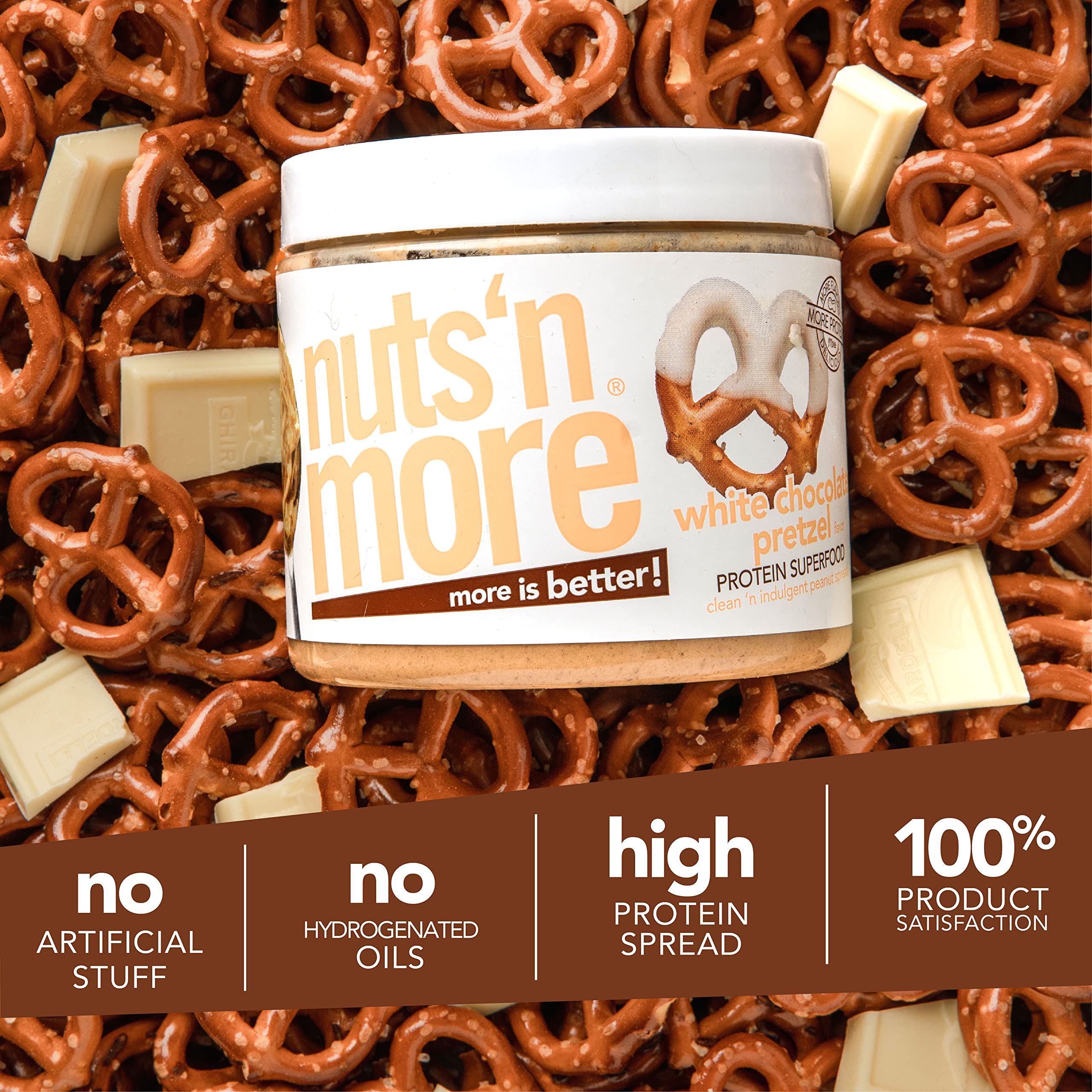 Nuts 'N More spread on fruit plate illustrates versatile snack option.
