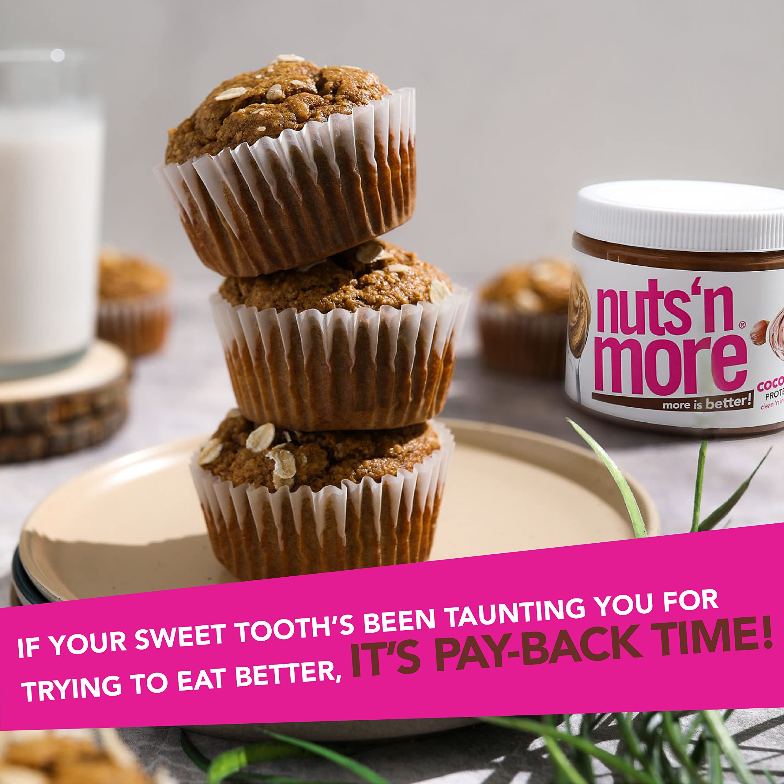 Nuts 'N More Cocoa Hazelnut Butter Spread in cookie dough for texture.