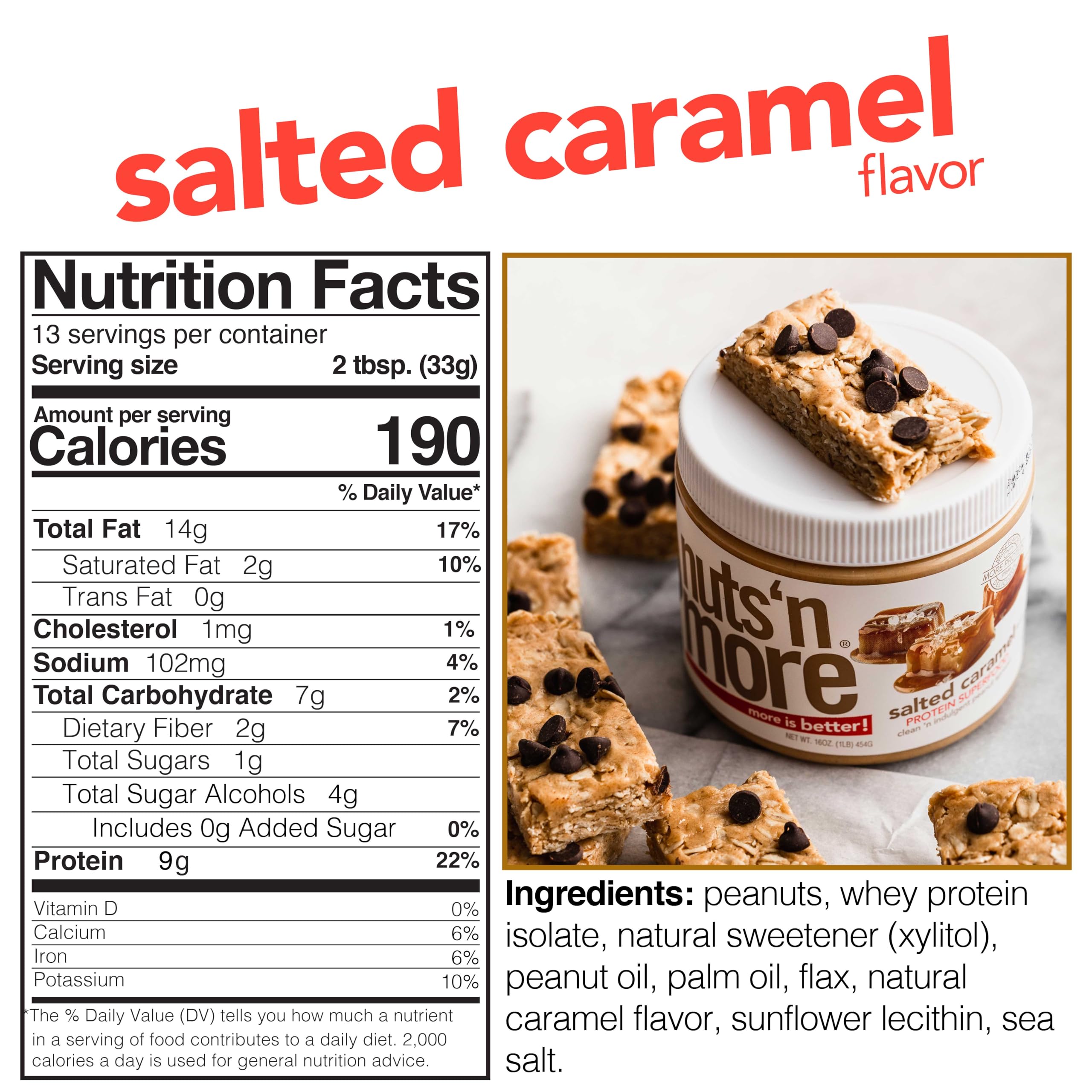 Nuts 'N More protein peanut butter spread on fruit for a healthy snack.