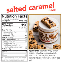 Nuts 'N More protein peanut butter spread on fruit for a healthy snack.