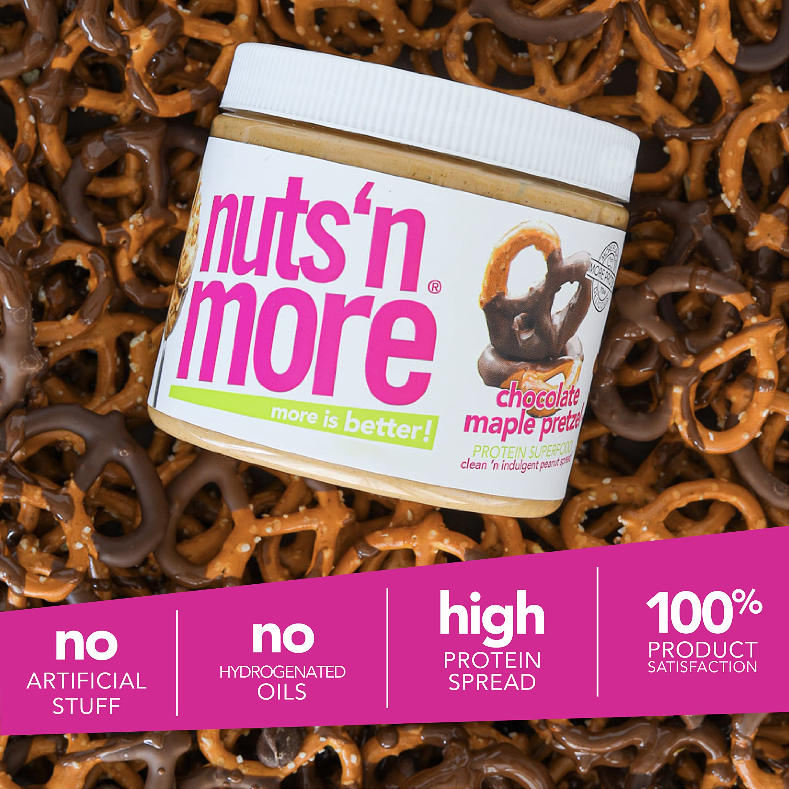Nuts N More spread on pancakes for a decadent breakfast twist.