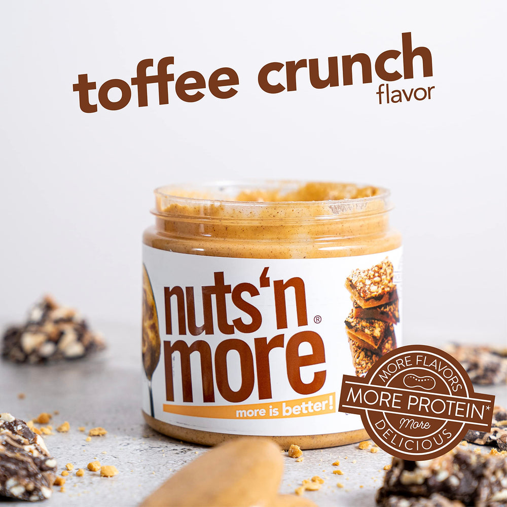 Nuts N More Toffee Crunch peanut butter with flax omega-3