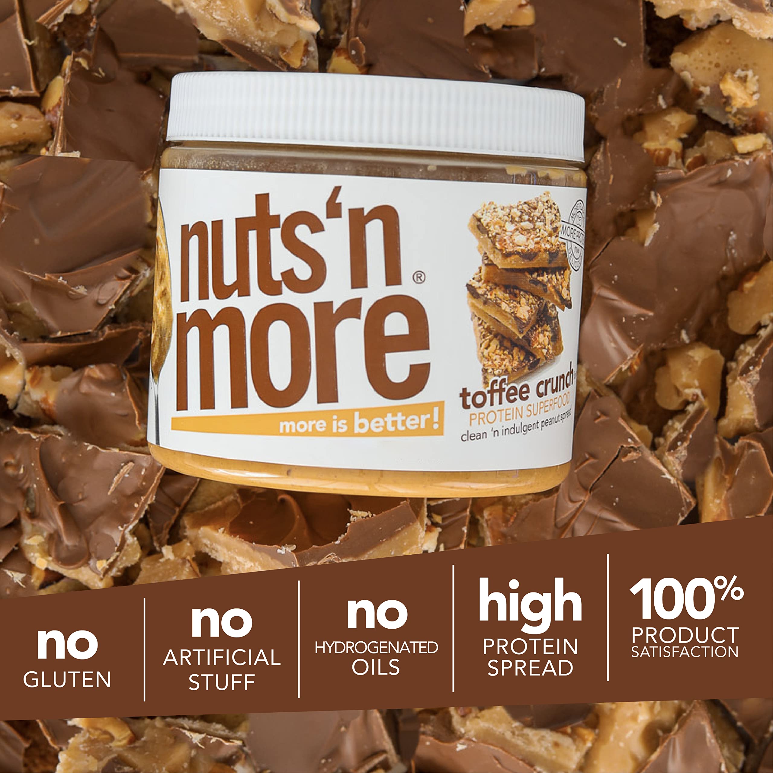 Nuts N More Toffee Crunch in smoothies for protein enrichment