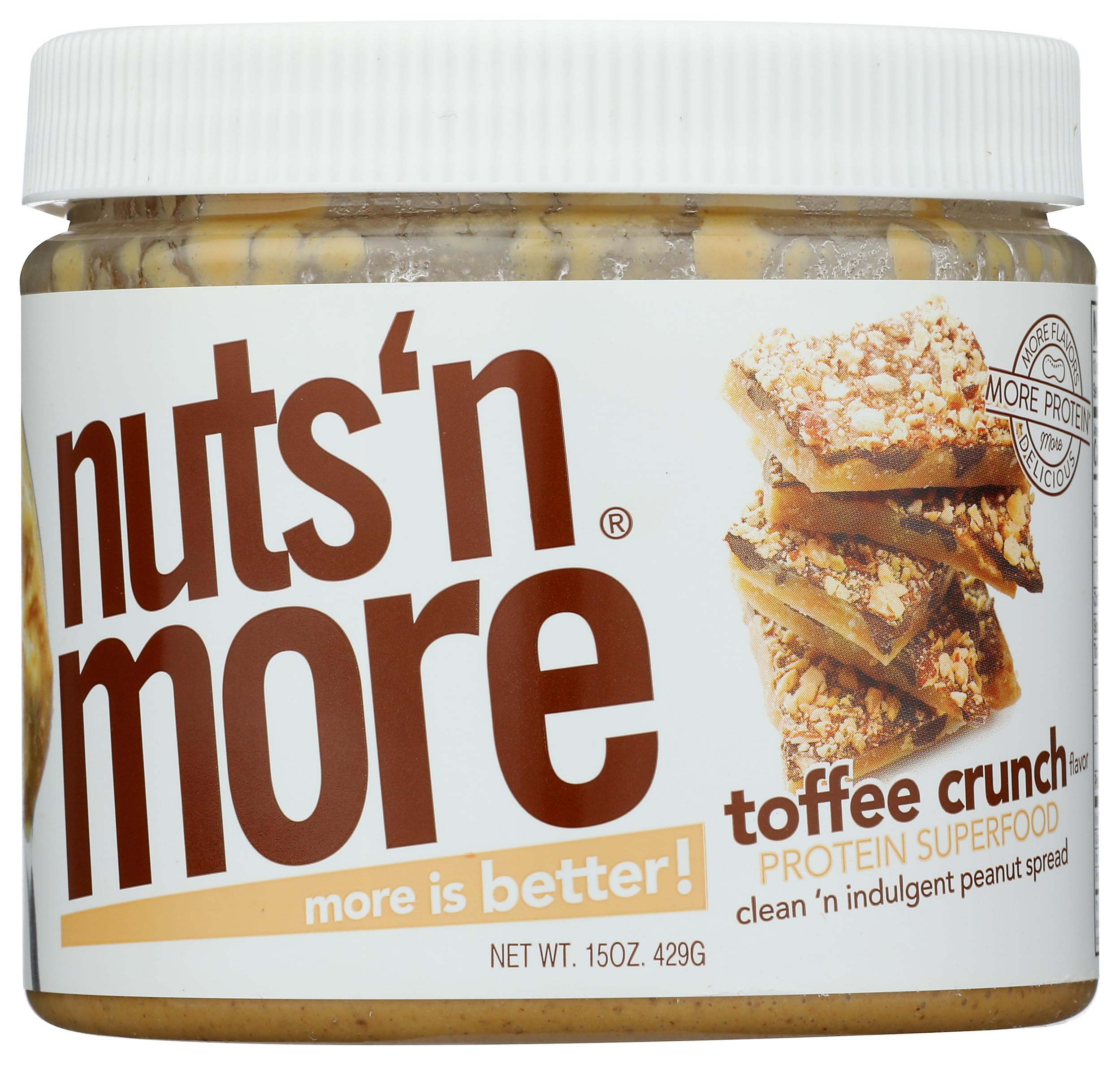Nuts N More Toffee Crunch on pancakes or oats for extra flavor