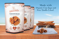 Nuts on the Run Cinnamon Pecans gift-ready pouch, ideal for gifting or travel.