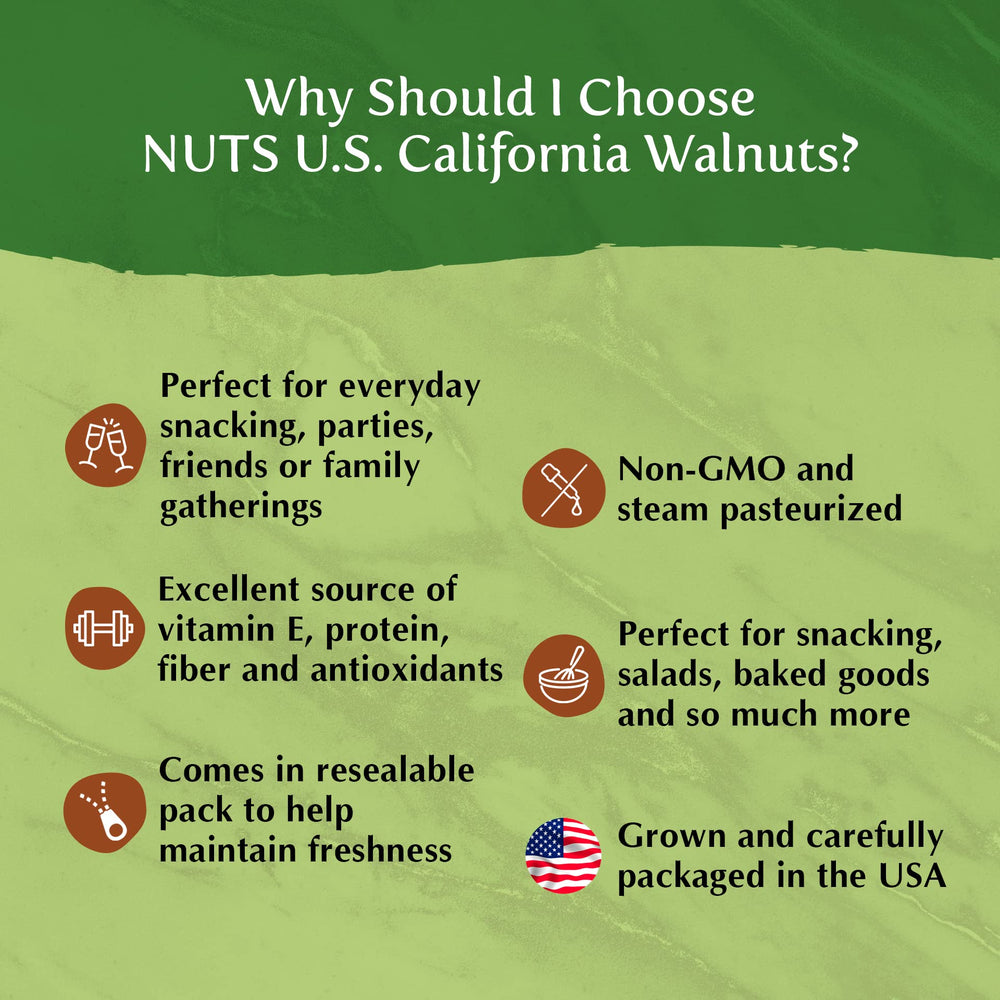 NUTS U.S. 3lb bag supports bulk snacking and meal prep.
