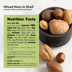 NUTS U.S. cracked shells revealing crunchy nut interior ideal for sampling.