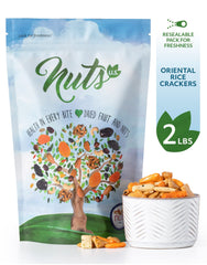 NUTS U.S. Oriental Rice Crackers on salads add texture and flavor.