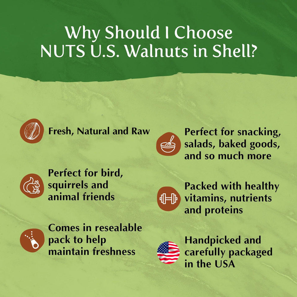 NUTS U.S. natural protein source for snacks and baking.