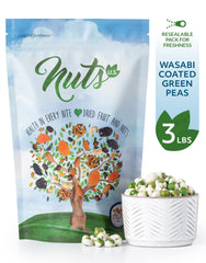NUTS U.S. Wasabi-coated green peas in premium packaging preserving freshness