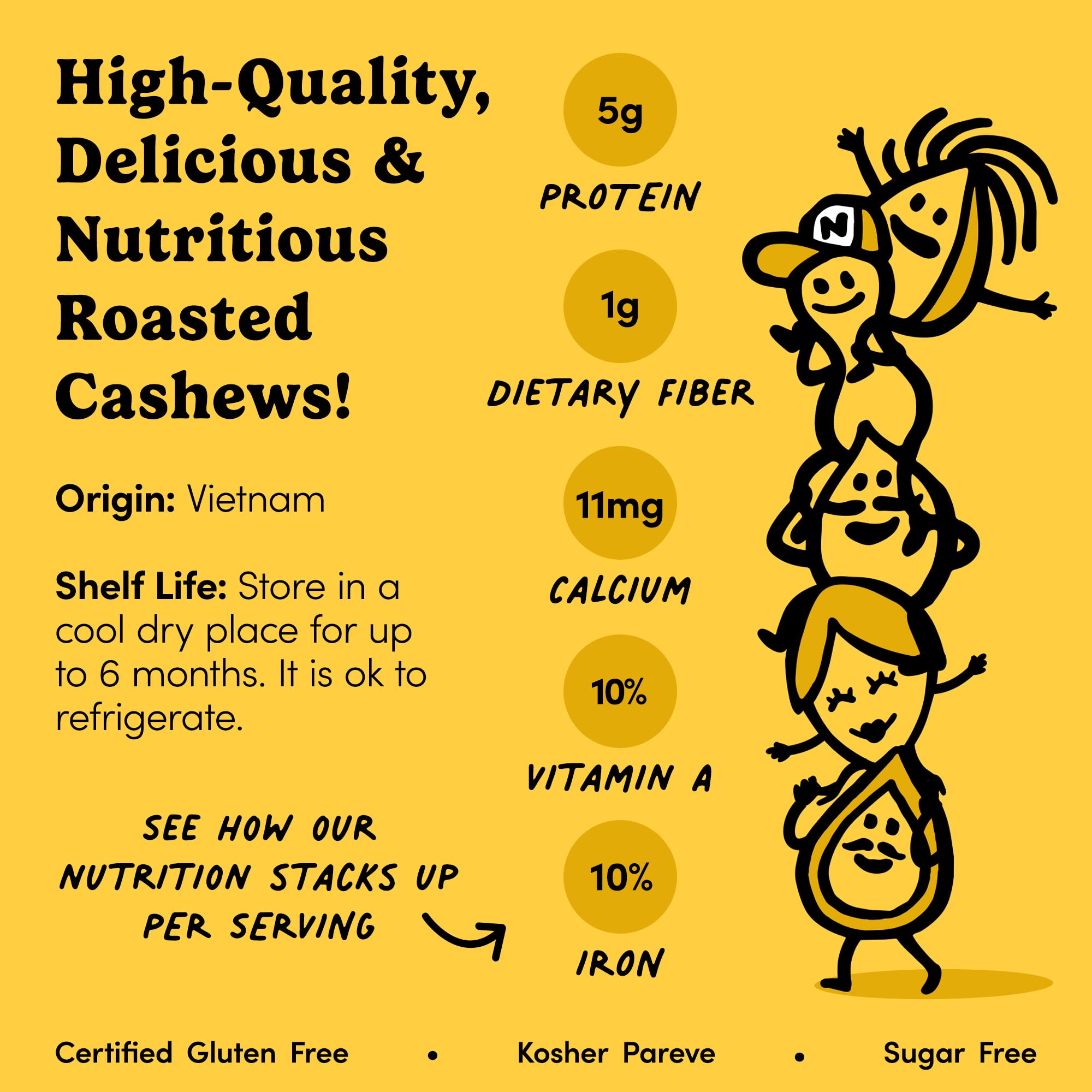 Party-ready roasted cashews from Nuts.com for gatherings