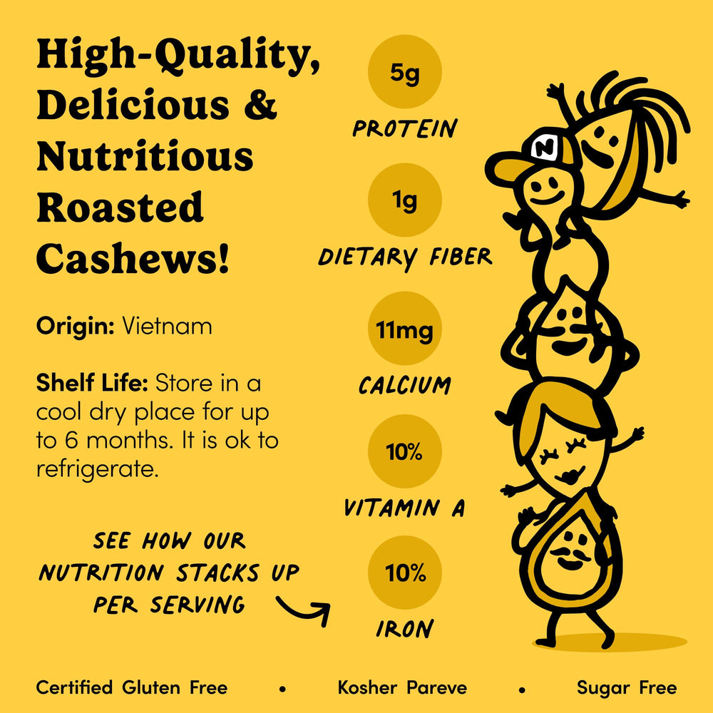 Party-ready roasted cashews from Nuts.com for gatherings