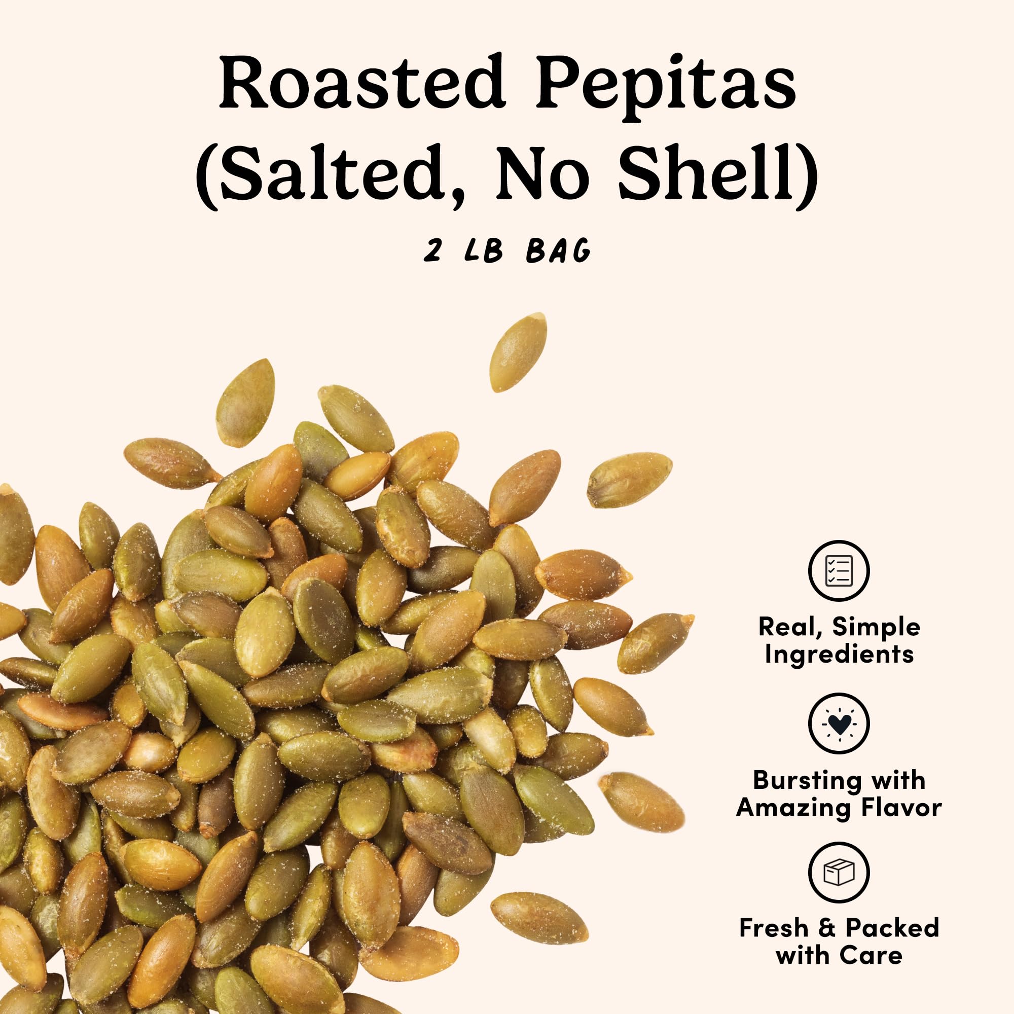 Nuts.com pepitas on salad topping for extra crunch